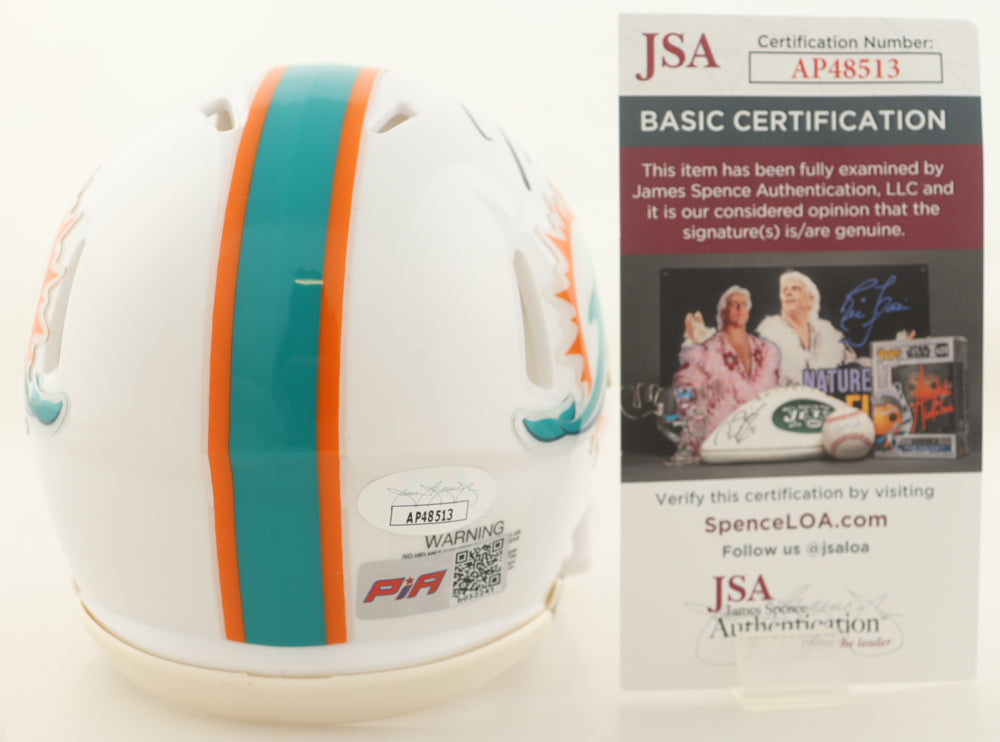Jaylen Waddle Signed Dolphins Speed Mini Helmet (JSA)