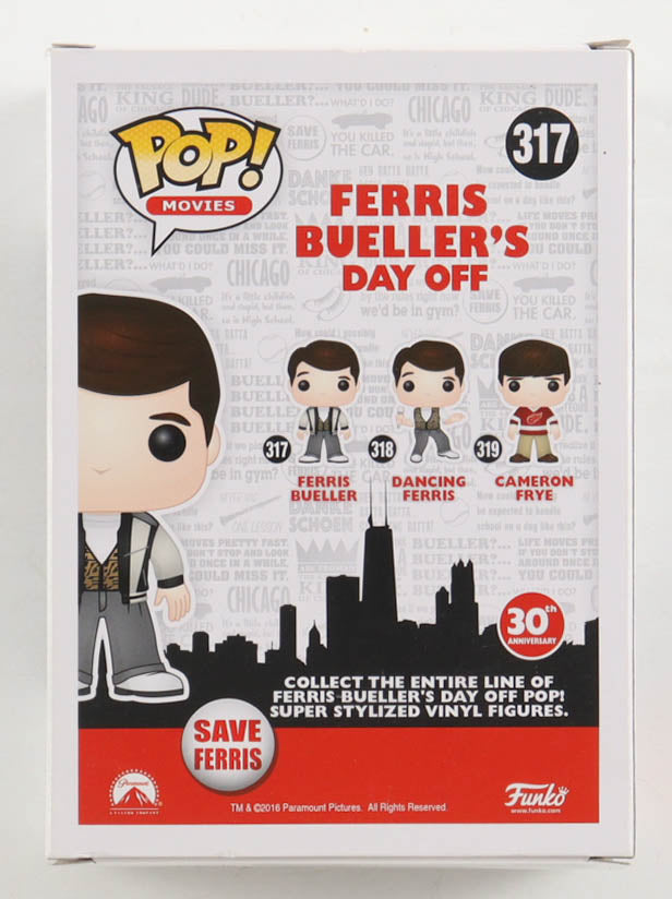 Matthew Broderick Signed "Ferris Bueller's Day Off" #317 Funko Pop! Vinyl Figure (ACOA)