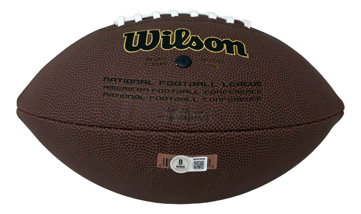 Shawn Merriman Signed NFL Football (Beckett)