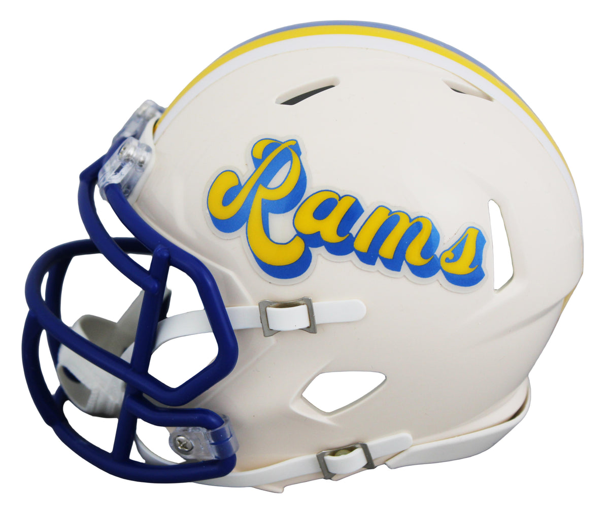 Marshall Faulk Signed Rams Retro Alternate Speed Mini Helmet (Beckett)