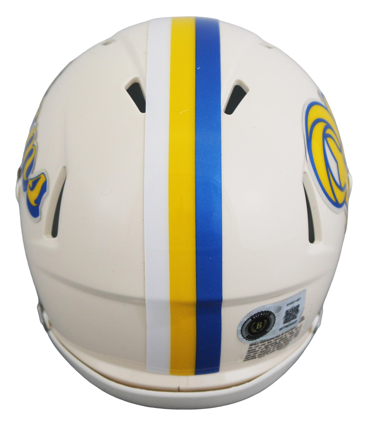 Marshall Faulk Signed Rams Retro Alternate Speed Mini Helmet (Beckett)