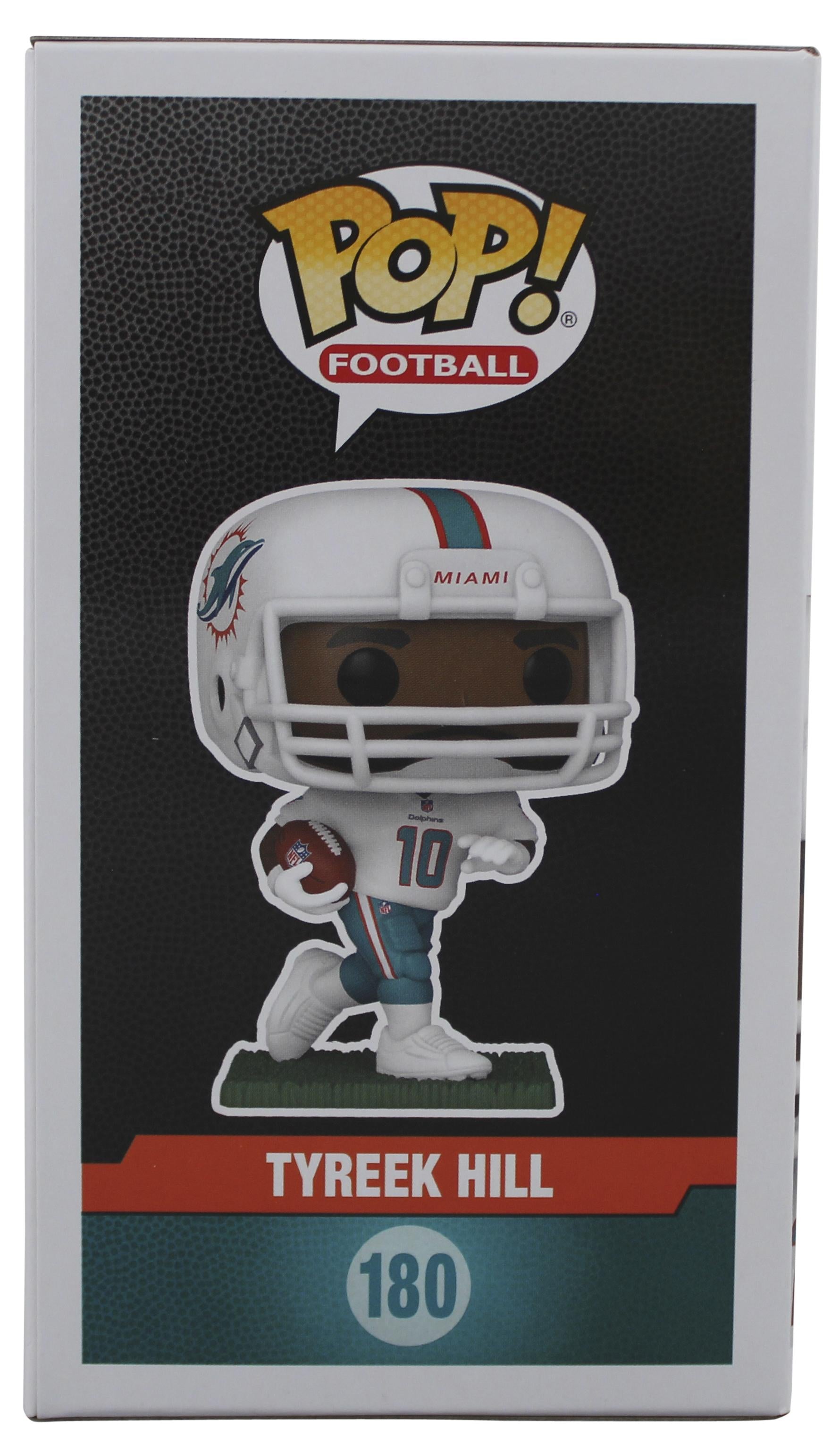 Tyreek Hill Autographed Miami Dolphins Funko Pop #180 | Beckett Certified Signature | NFL Star Memorabilia