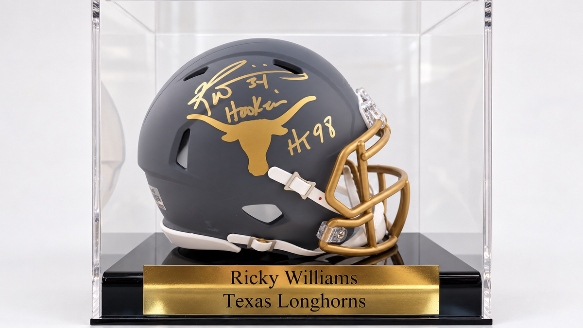 Ricky Williams Signed Texas Longhorns Speed Mini Helmet Inscribed "HT 98" (JSA)
