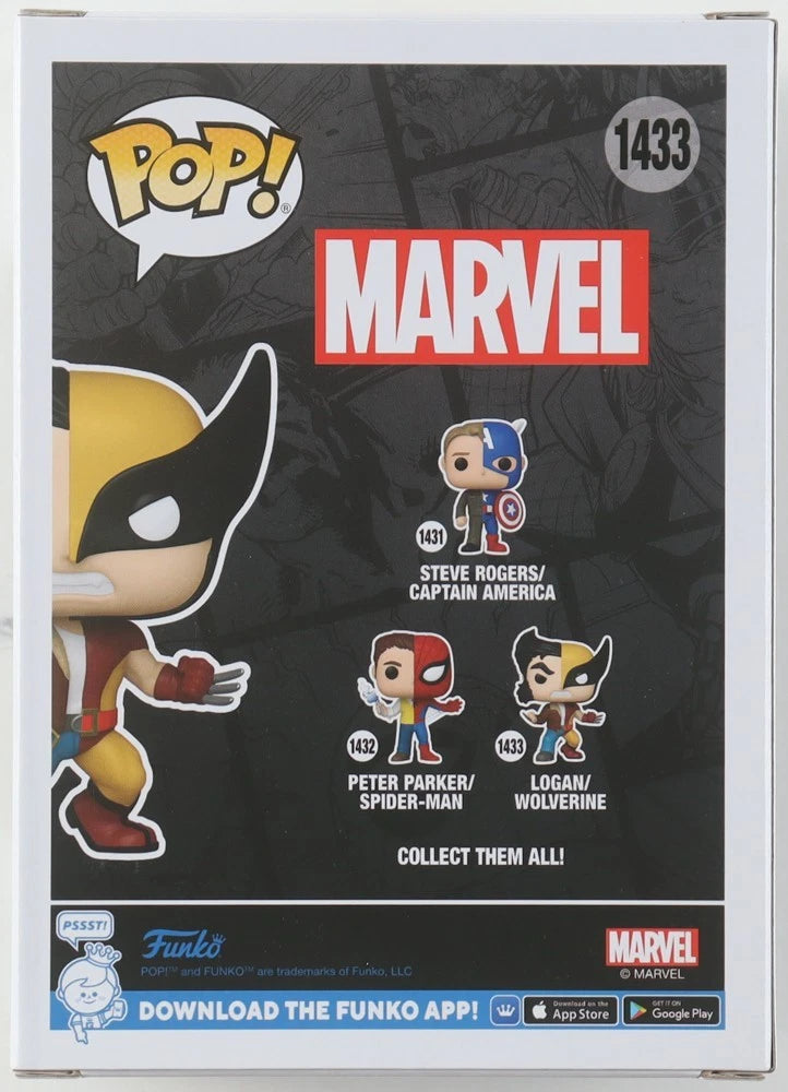HUGH JACKMAN SIGNED AUTOGRAPH FUNKO POP 1433 LOGAN MARVEL WOLVERINE (AWM)