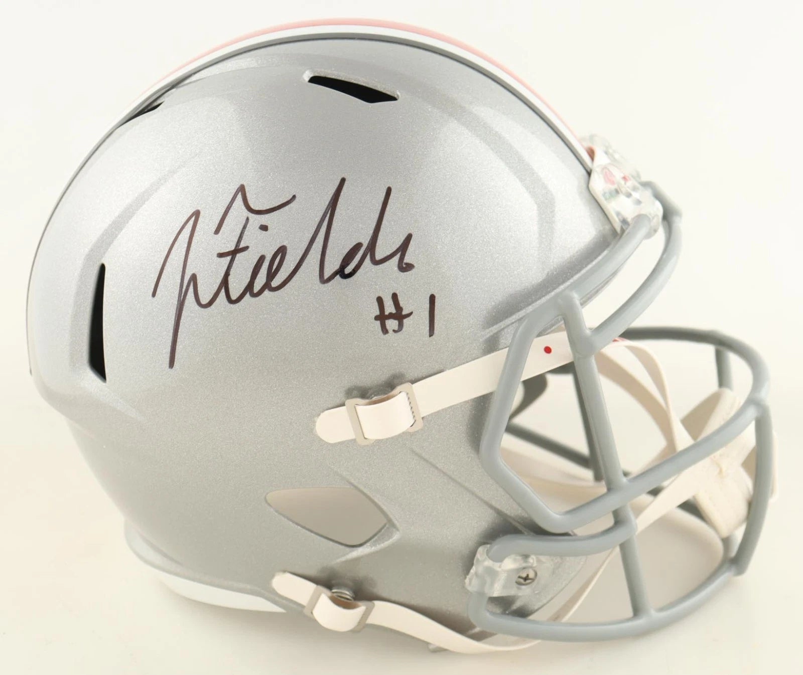 JUUSTIN FIELDS SIGNED OHIO STATE BUCKEYES ECLIPSE FULL SIZE SPEED HELMET BECKETT