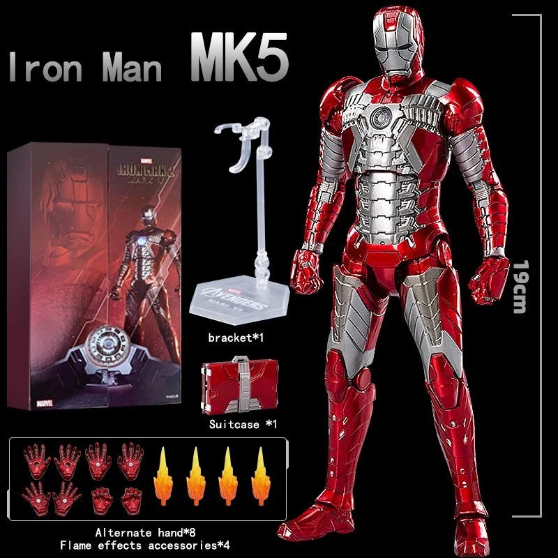 New ZT Zd Toys Iron Men Original Genuine Marvel 10th Anniversary Edition Mk5