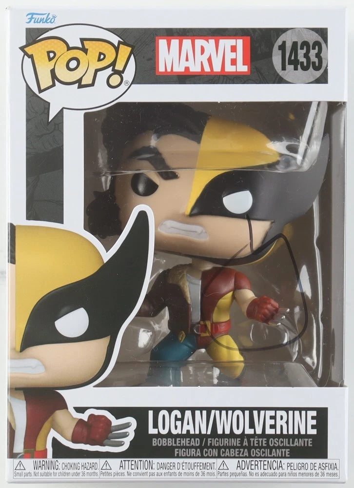 HUGH JACKMAN SIGNED AUTOGRAPH FUNKO POP 1433 LOGAN MARVEL WOLVERINE (AWM)