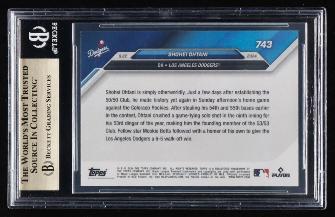 2024 Topps Now - Shohei Ohtani #743 /19298 (BGS 10)